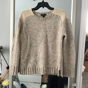 Jcrew cream knit wool sweater size small